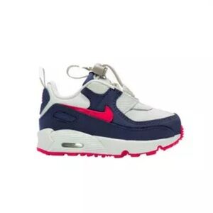 Nike Kid’s Air Max 90 Toggle Sneakers | White | Red | Blue |